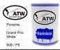Preview: Porsche, Grand Prix White, 908 / P5: 500ml Lackdose, von ATW Autoteile West.